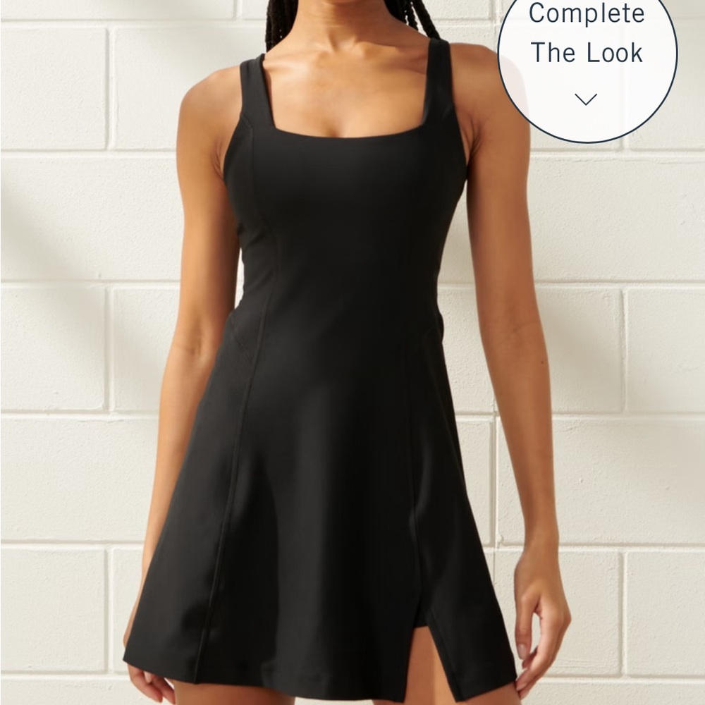 Abercrombie YPB SculptLux Black Workout Dress size S